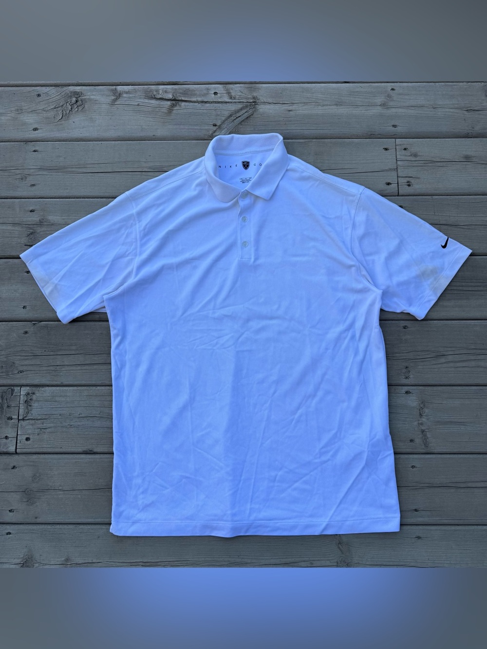 Nike Dri-Fit Victory Short Sleeve Men’s Golf Polo Shirt White Size XL